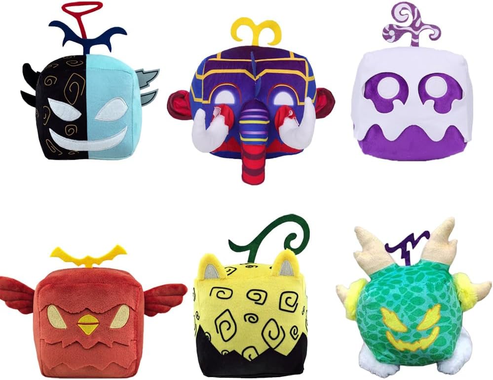 6 Pcs Blox Plush Toys,The Shadow Leopard Venom Spirit Doll Plushies Toy for Fans,Soft Plush Squishy Pillow Stuffed Figure Gifts for Kids Boys Girls