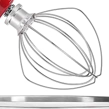 INFIAURO KSM35WW Metallic Wire Whip for Kitchen-Aid Artisan 3.5-Qt Whisk, KSM3311X, KSM3316X Tilt Head Stand Mixers.