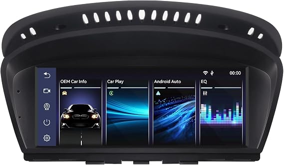 Fast Boot Linux Car Stereo Compatible with BMW 3/5 Series E60 E61 E63 E64 E90 E91 E92 (2005-2008) CCC iDrive Upgrade | Bluetooth/Wireless CarPlay/Android Auto | Retains OEM Controls