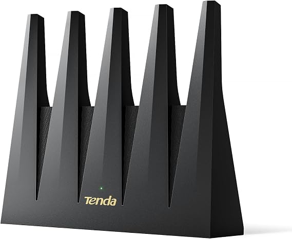 Tenda WiFi 7 Router BE7200 Dual-Band High-Speed Wireless Internet Router with 22.5G Ports, Quad-Core CPU, MLO & VPN, Private IoT Network, Supports OpenWRT, Ideal for Home & Business Use (BE12Pro)