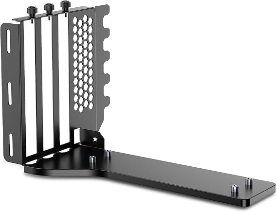 Vertical GPU Mount, PCIe 5.0/4.0 Riser Cable Mounting Kit for PC Cases, Compatible with E-ATX, ATX Case - Black(Not Include Riser Cable)