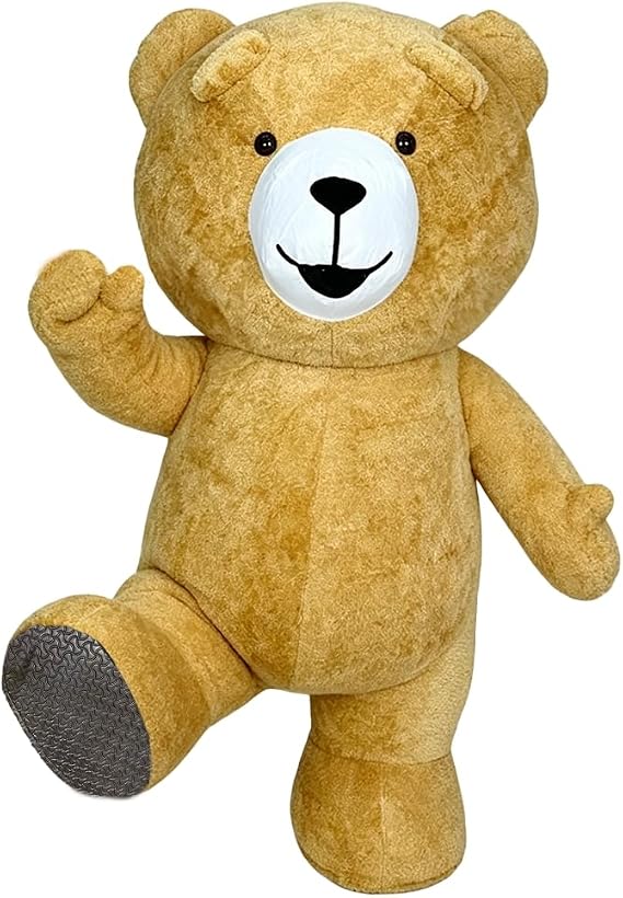 8.5ft Giant Inflatable Bear Costume for Adults Funny Full Body Blow Up Bear Mascot Suit Huge Animal Hallowen Outfit