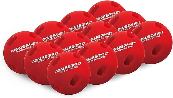 PowerNet Crusher Training Baseballs, Baseball Hitting Trainer for Improved Speed, Power & Coordination, Batting Practice Baseballs