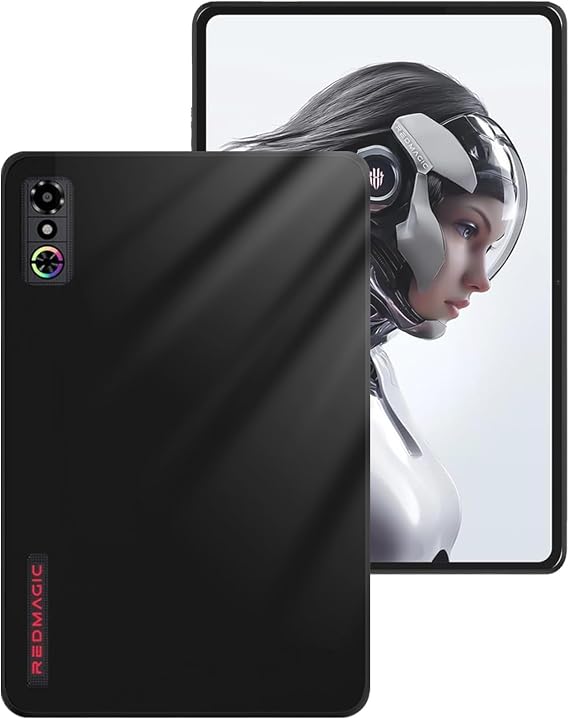 REDMAGIC Astra Gaming Tablet 9.06 Inch Case, FJIASTB Flexible TPU Shockproof Protective Case Cover for ZTE Nubia RedMagic Gaming Pad 3 Pro Tablet, Lightweight Black