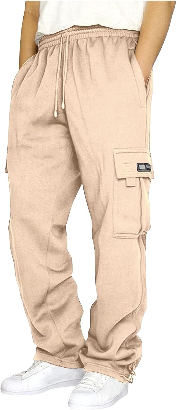 Mens Tear Away Athletic Pants Side High Split Snap Button Striped Sweatpants Jogger Pants Casual Workout Trousers