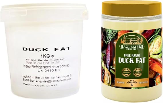 Centaur / Hazlemere Premium Duck Fat – 1kg | Ideal for Roasting, Frying &amp; Gourmet Cooking