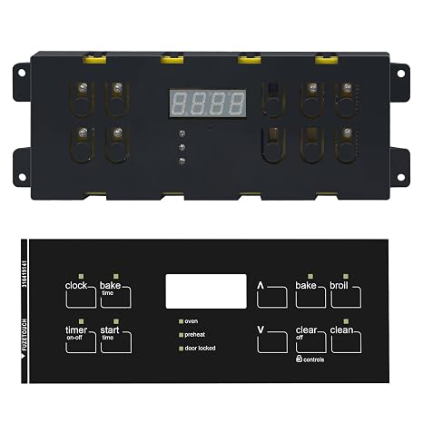 316557118 Oven Control Board Replacement Compatible with Frigidaire Kenmore Electronic Clock/Timer Display 316418208 316557108, 120V, 60 Hz (Include The Covering Panel)