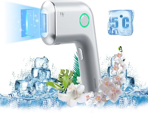 at-Home Hair Removal for Women and Men, DOPI Painless Hair Removal Device with Sapphire Cooling, Safe and Long-Lasting for Reducing in Hair Growth for Body & Face