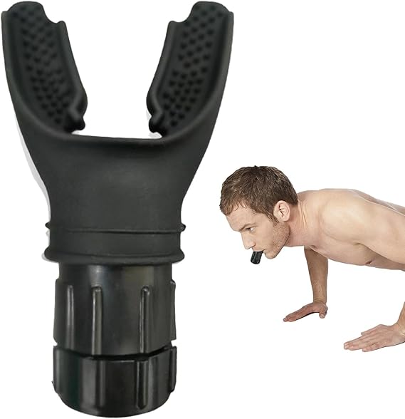 Breathing Trainer Device,Breath Booster Lung Trainer | with Adjustable Intensity Knob Breathing Training Tool for Men Improve Strength