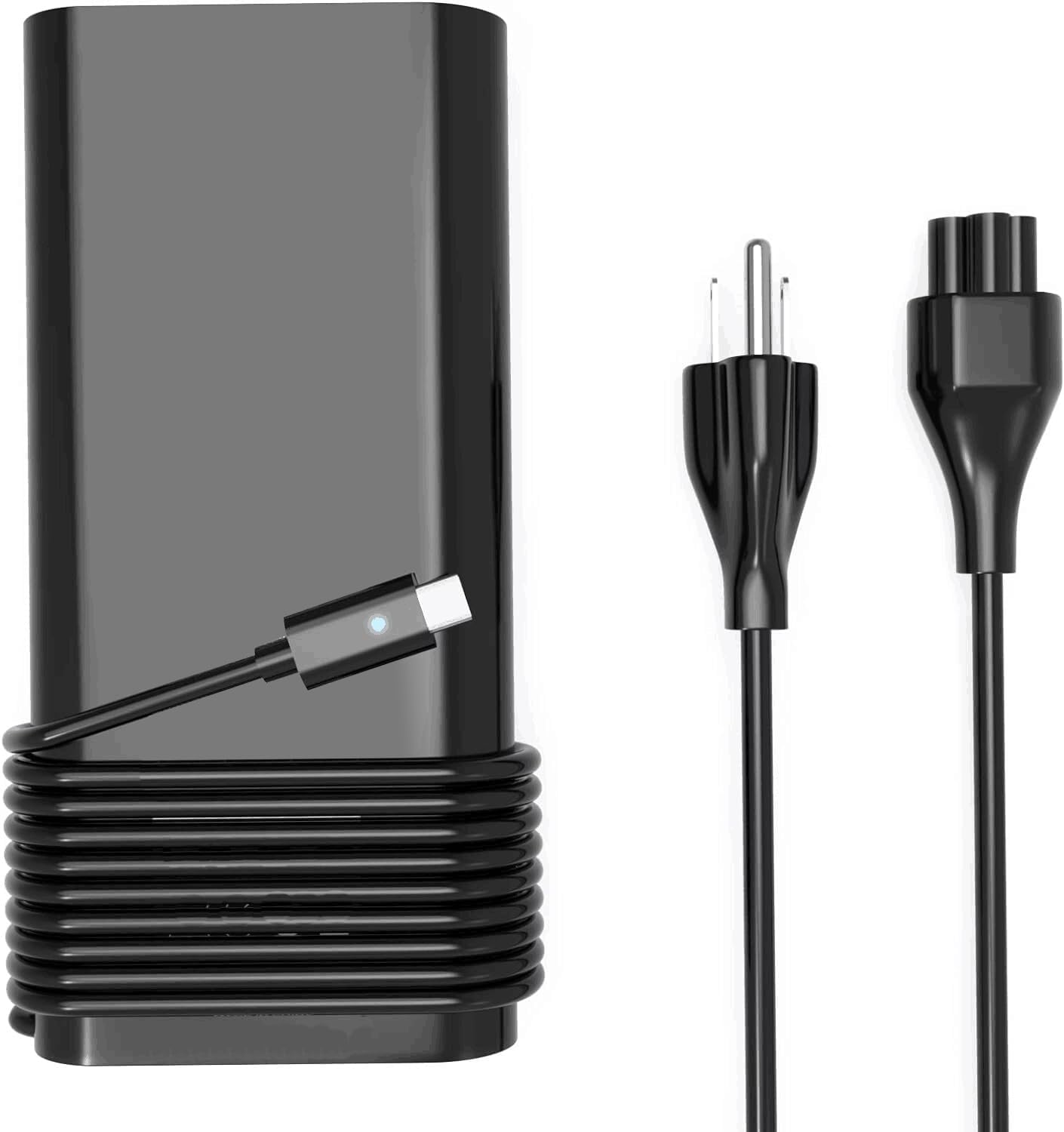 130W USB C Laptop Charger Compatible with Dell XPS 15 9530 9520 9510 9500 XPS 17 9730 9720 9710 9700 Precision 5570 3571 5680 3590 5480 3551 3490 3560 3570 5770 5470 3561 Type C Power Cord