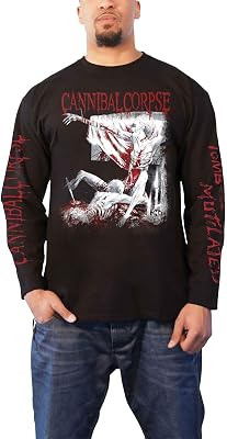 Cannibal Corpse T Shirt Tomb of The Mutilated 2019 Official Mens Long Sleeve Size M Black