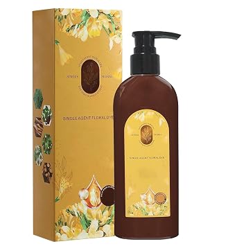 Nourishing Plant-Based Hair Color, Tinte Capilar Nutritivo A Base De Plantas, Long-Lasting & Natural Hair Color Shampoo For Gray Coverage, Minimizing Frizz, For Men & Women (Dark Brown)