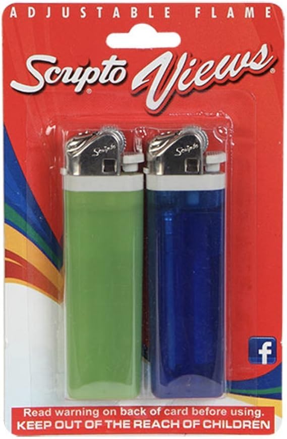 Scripto Views Adjustable Lighters, 2 ct. Pack