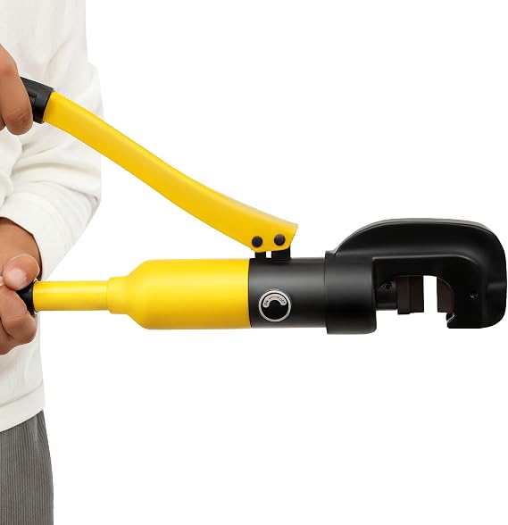 Hydraulic Rebar Cutter, Heavy Duty Rebar Bender with Portable Box, Handheld Cutting Tool for Steel Bars, Shear Area 0.16-0.87in