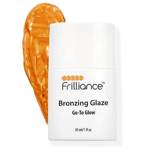 Frilliance Hydrating Go-To Glow, Bronzing Glaze Drops, Cruelty-Free Hypoallergenic for Teens of All Skin Types, 30 ml / 1 fl oz