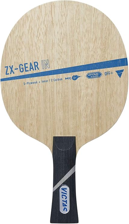 VICTAS ZX-GEAR IN Shake Hand Table Tennis Racket with Special Material for Attack, Single Item/Rubber Set