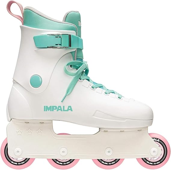 Impala Rollerskates Impala Lightspeed Inline Skate Roller Skates, Women, White (White), 43