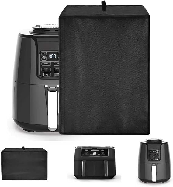 Air Fryer Cover for Ninja AF101,Triple-Layer Nylon + PVC + Heat Foil Custom Fit Dust Cover with Instant Vortex Plus 6QT XL & Chefman 4QT Air Fryers