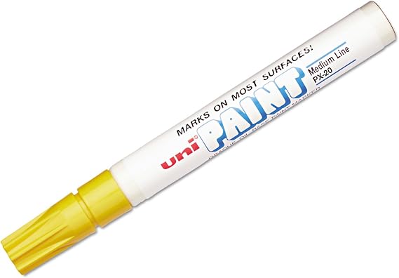 Sanford uni-Paint 63605 uni-Paint Marker Medium Point Yellow