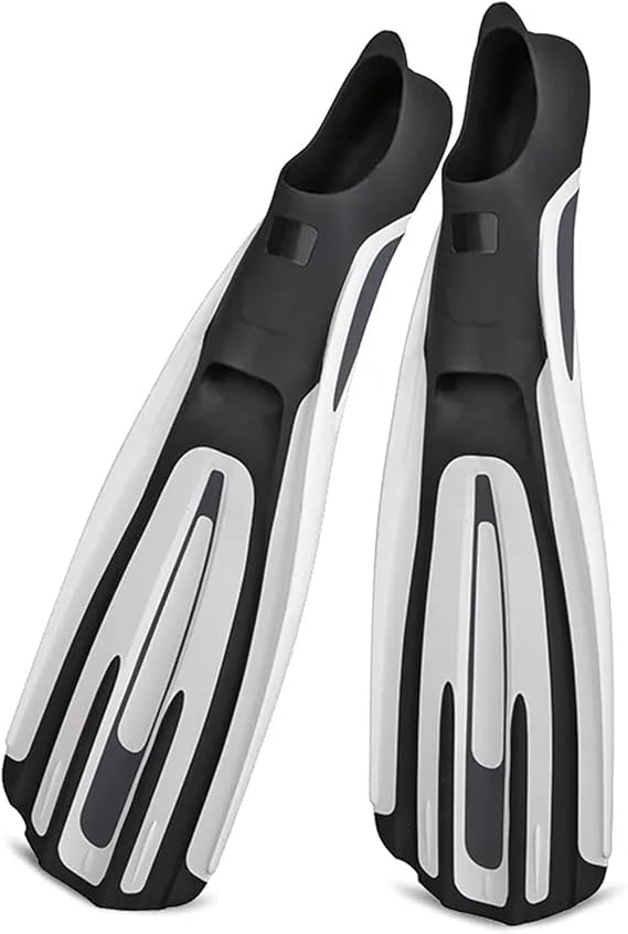 Swim Training Fins Professional Diving Fins Training Mono Full Pocket Swimming Snorkeling Fins Diving Fins Longfin Water Sports Equipment Fins(A,XXS(35-36)