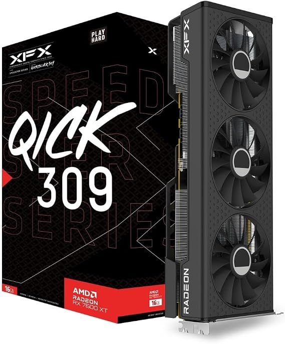 XFX SPEEDSTER QICK 309 Radeon RX 7600 XT AMD 16 Go GDDR6