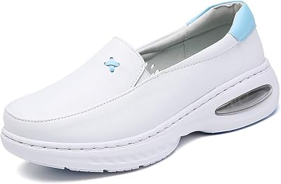 FLIOZY Nurse Shoes Womens Lightweight Slip on Walking Shoes Comfortable Flat Shoes for Healthcare and Food Service