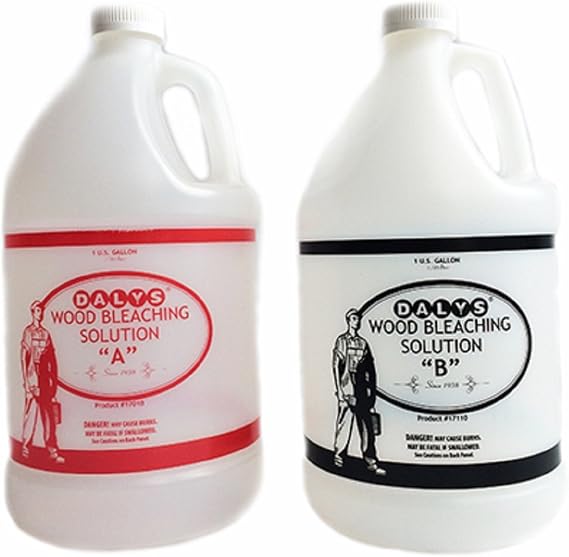 Daly's Wood Bleach Solution Kit Containing Solution A and B, 2 Gallons Each