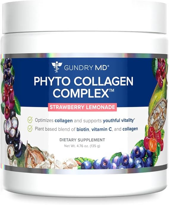 Gundry MD Phyto Collagen Complex, Strawberry Lemonade Flavor, 30 Servings