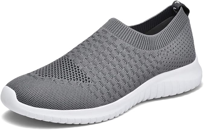 TIOSEBON Men's Slip on Trainers Lightweight Road Running Shoes Breathable Sports Sneakers