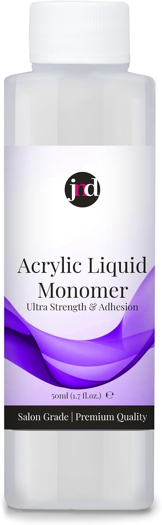 JND Acrylic Liquid Monomer Professional Salon Quality Acrylic Nails Extensions Nail Art (50ml, Clear)