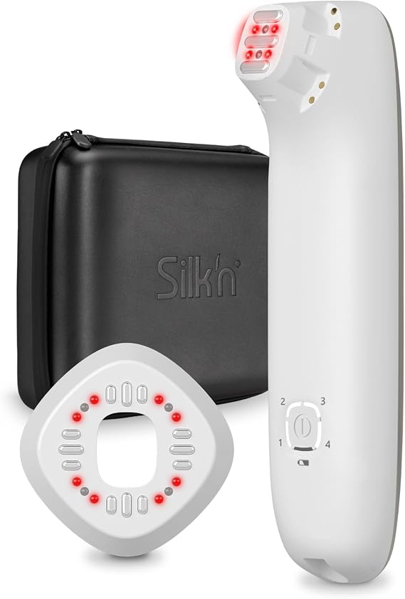 Silkn Titan Multiplatform At-Home 3-in-1 Radio Frequency Skin Tightening Device for Face and Neck, Combines RF with Low-Level Laser Therapy & Red Light Therapy, with Thermal Sensor, Cordless