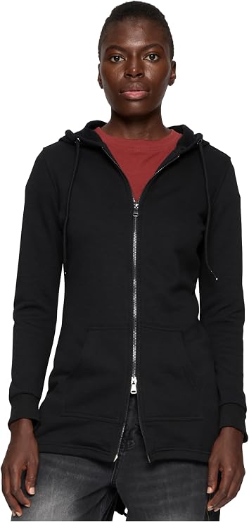 Urban Classics Ladies - SWEAT PARKA Zip Hoody black - L