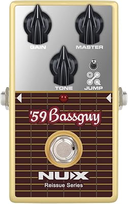 NUX 59 Bassguy Guitar Pedal, Tuner Pedal with Jump Toggle for Electric Guitar, Fully Analog Circuit, Ture Bypass