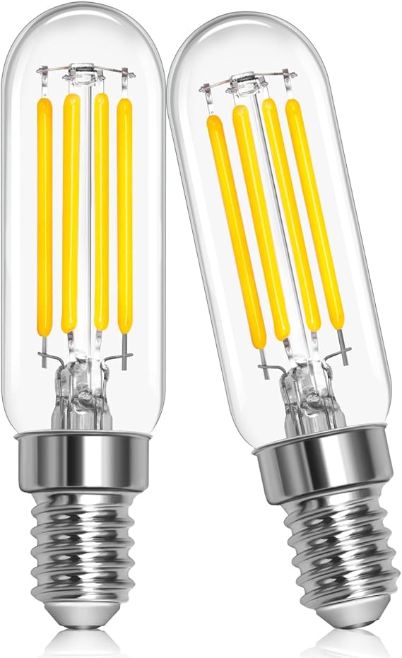 Morotty 2 Pcs, T22 E14 Led Cooker Hood 3W 230V, Extractor Fan Light Bulb Warm White 2700K, 3W LED Bulb to Replace 40W Halogen Bulb，T22 E14 Led Light Bulb for Fridge, Oven Hood, Extractor Fan [Energy Class E]