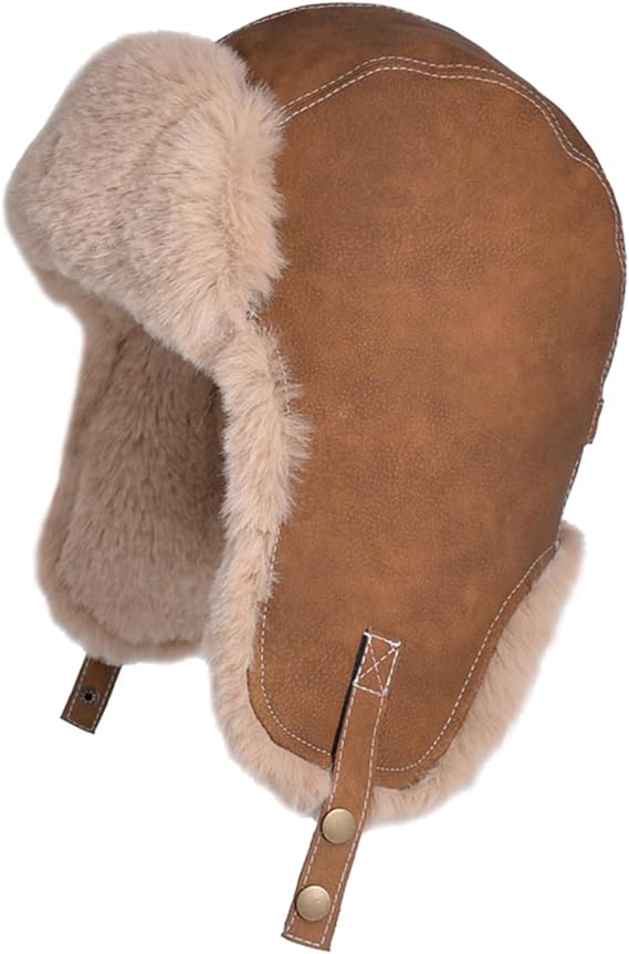 TAGVO Winter Trapper Hat with Ear Flaps, Casual Thick Trooper Hat for Men &amp; Women, Ushanka Russian Bomber Hats, Windproof Warm Fleece Lined Winter Hat for Cold Weather Outdoor