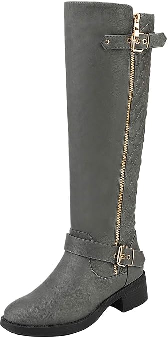 DREAM PAIRS Women's Knee High Boots Wide Calf Tall Boots