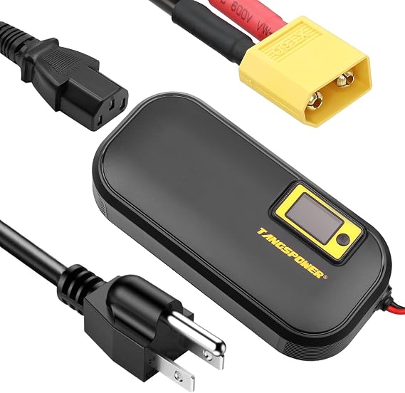54.6V 12A Super Fast Charger for 48V Lithium Battery XT60 Plug with Cooling System Adjustment Current 2-12A for 13S 48V Li-ion Battery