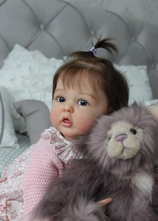 iCradle Realistic Reborn Toddler Dolls 24Inch Real Life Reborn Baby Doll Girl Soft Body Lifelike Newborn Baby Dolls That Look Real Silicone Babies with Clothes and Accessories Gift for Kids