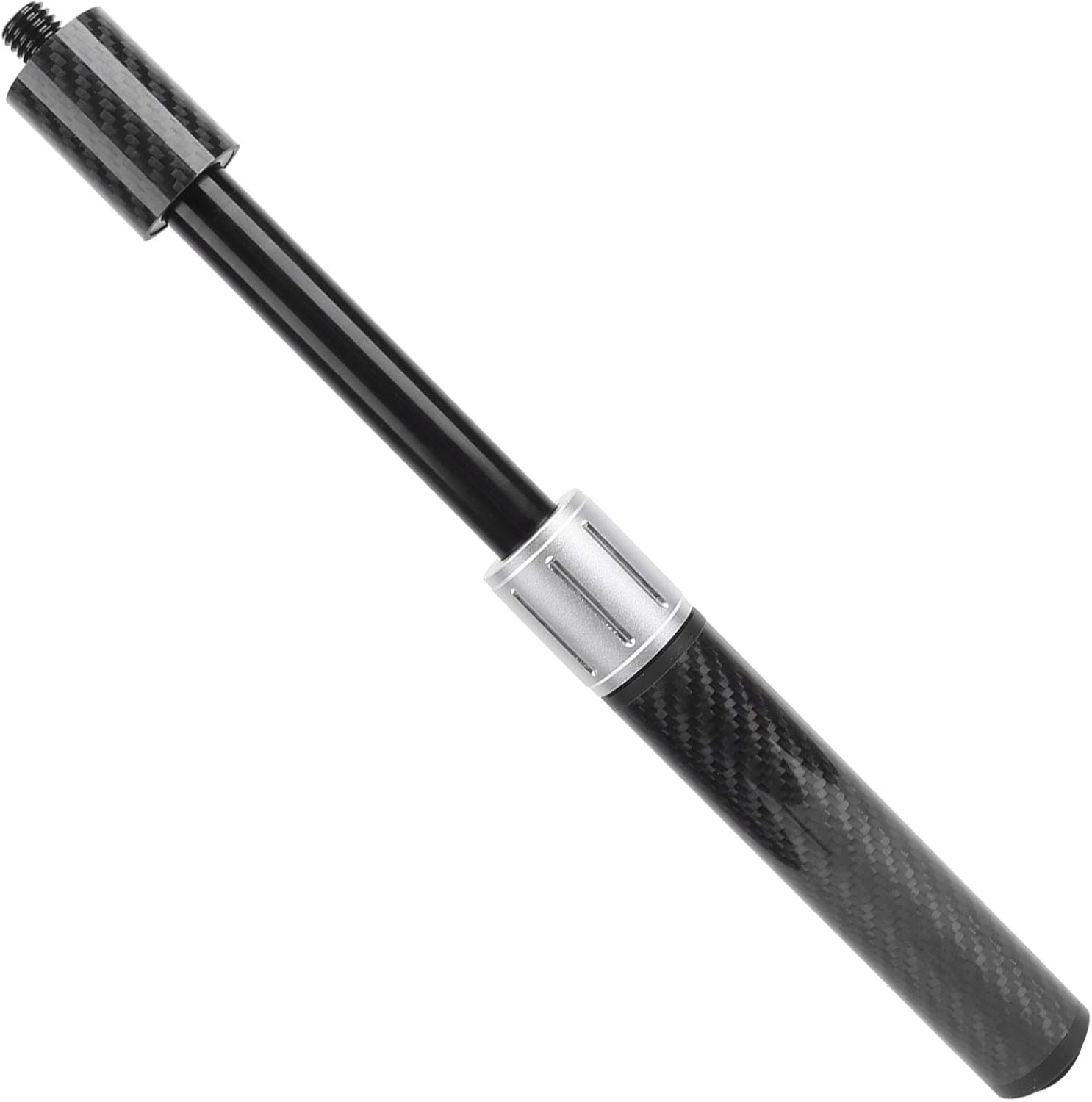 SUNCN Adjustable Extender Billiard Telescoping Pool Cue Extension Accessories Parts Carbon Fiber Telescopic Cue Extension for MEZZ Applied Family