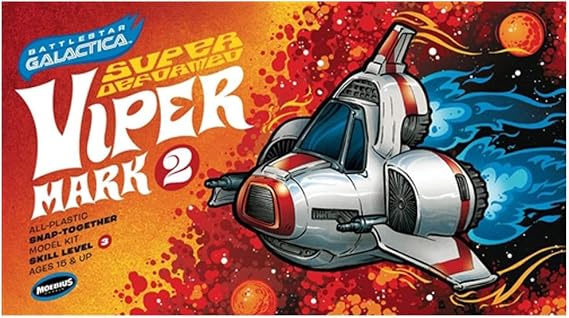 Moebius Battlestar Galactica: Viper MK II Super-Deform Model Kit