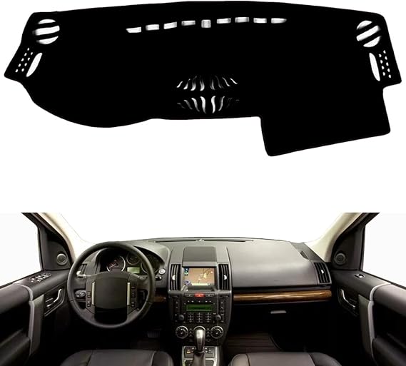 Car Dashboard Dash Board Cover Mat Carpet Compatible for Land Rover LR2 Freelander 2 2007-2014 Left Hand Drive