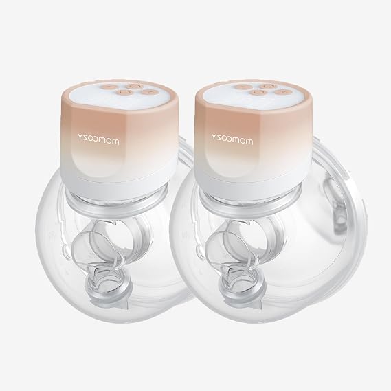 Momcozy Breast Pump Wearable, Double Wireless Pump Portable, 24mm, 2 Pack