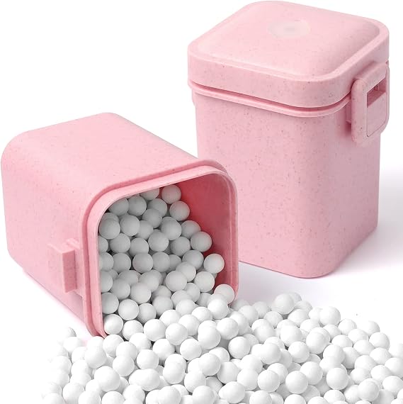 EIMMBD 2.2 LB Ceramic Pie Weights Baking Beans,10mm pie weights for Baking Blind Natural Reusable Pie Crust Weights with Wheat Straw Container (Pink)