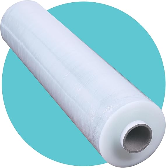 Triplast Pallet Stretch Wrap Roll (400mm x 250m) - Pick Qty & Colour - Heavy Duty Plastic Luggage Shrink Wrap & Strong Industrial Cling Film for Removals & Warehouse Packaging Use (Clear, 1 Roll)