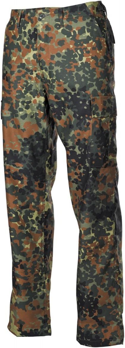 MFH Men's US BDU Combat Trousers Flecktarn