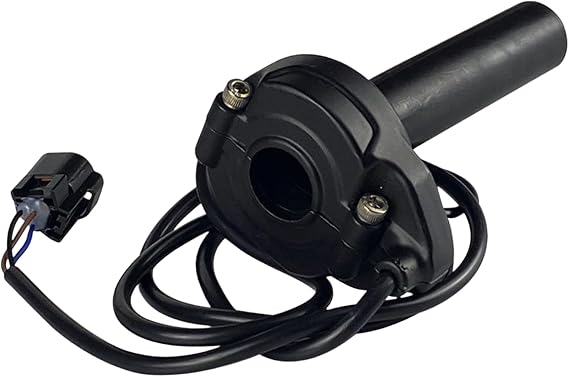 Motorcycle Twist Throttle Accelerator Handle Grip for Sur-Ron Light Bee X/S Electric Bikes, Aluminium Alloy Accelerator Twist Speed Throttle Grip Assembly (Black)