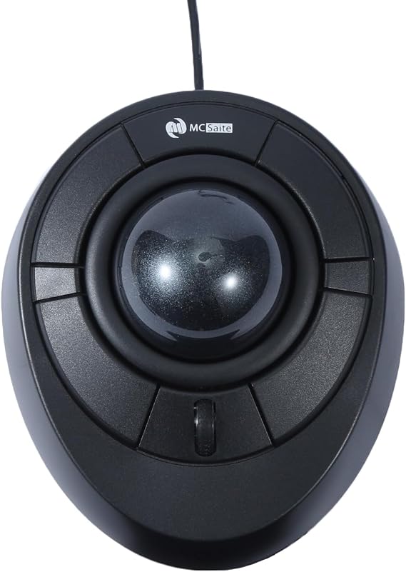 Wired Trackball Mouse with Scroll Wheel, Grey Ball