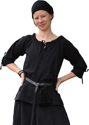 Battle-Merchant Medieval Blouse Birga, 34 Sleeves Renaissance Peasant Blouse, Pirate Costume, Women Renaissance Shirt