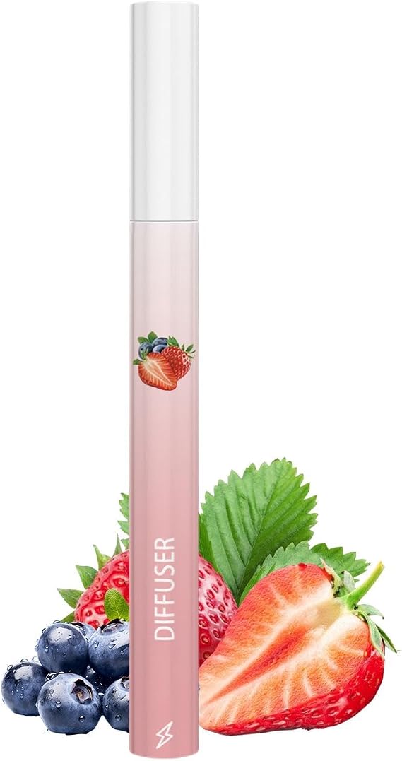 Diffuser Pen, Berry Flavor Inhaler, Fruit Flavor Inhaler for Quitting, Energy Boost Berry Flavors Health Care, Portable Lung Diffuser Stick Flavored Air Freshener