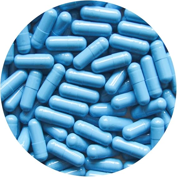 Size 1 Empty Capsule Light Blue -Size 1 Light Blue Empty Gelatin Capsules Gelatine Hard Pill Capsule - Self Fill,Kosher,Non-GMO, SGS Certified,Gluten Free (10000)